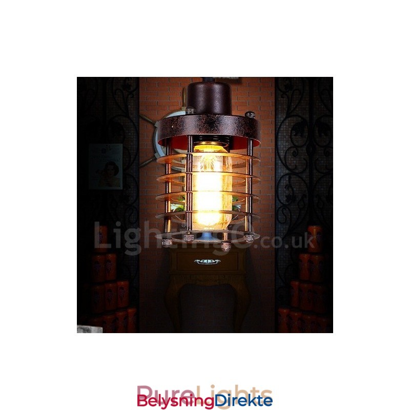 1 Lys Retro Vintage Kobber Pendellampe