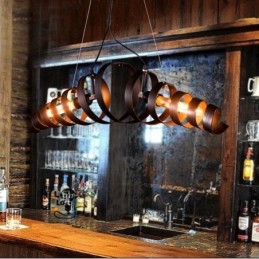 Retro Jernlampe Moderne Minimalistisk Lysekrone I Industriell Stil