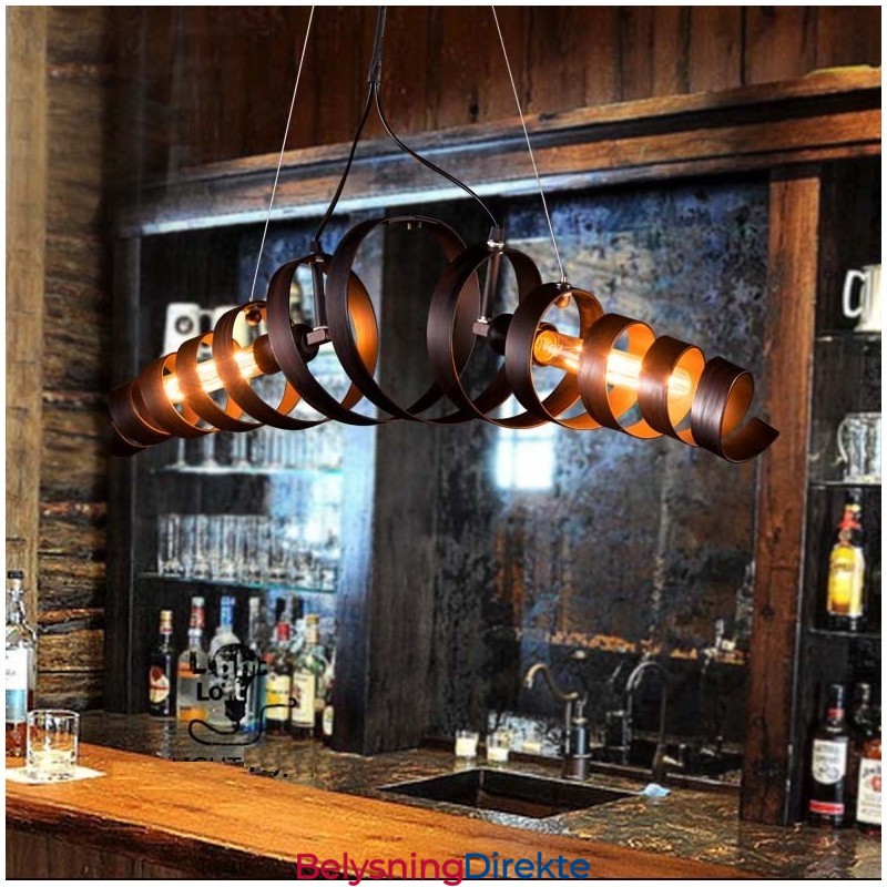 Retro Jernlampe Moderne Minimalistisk Lysekrone I Industriell Stil