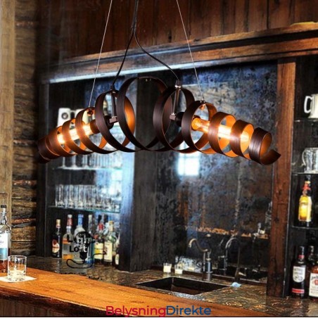 Retro Jernlampe Moderne Minimalistisk Lysekrone I Industriell Stil