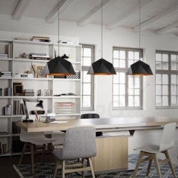 Svart 1 Lys Moderne Samtids Pendellampe