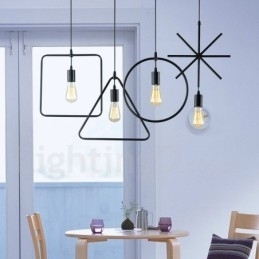 Moderne Og Moderne Metall Pendellampe Med 1 Lys
