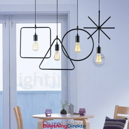 Moderne Og Moderne Metall Pendellampe Med 1 Lys