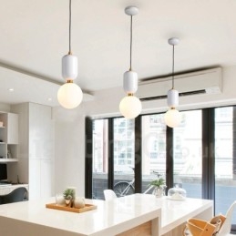 Moderne Og Moderne Pendellampe Med Glassskjerm