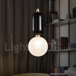 Moderne Og Moderne Pendellampe Med Glassskjerm