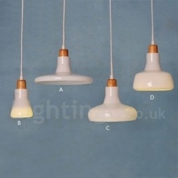 Retro Vintage Pendellampe Med Glassskjerm
