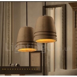 Retro Vintage Betong Pendellampe