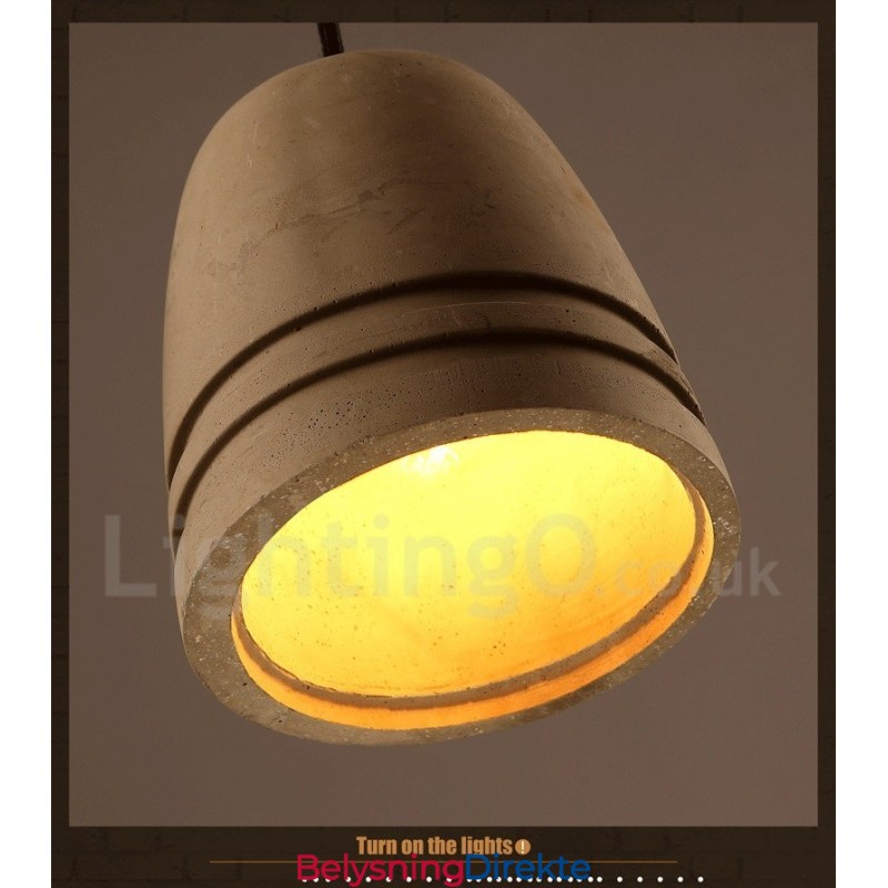 Retro Vintage Betong Pendellampe
