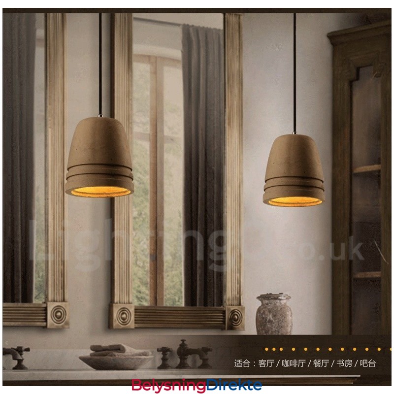 Retro Vintage Betong Pendellampe