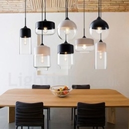 Moderne Og Moderne Pendellampe Med Glassskjerm