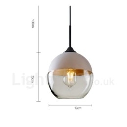 Moderne Og Moderne Pendellampe Med Glassskjerm
