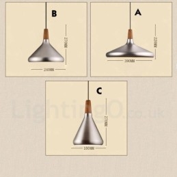 Moderne Og Moderne Metall Pendellampe Med 1 Lys