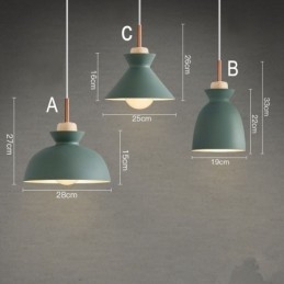 Moderne Og Moderne Metall Pendellampe I Flere Farger