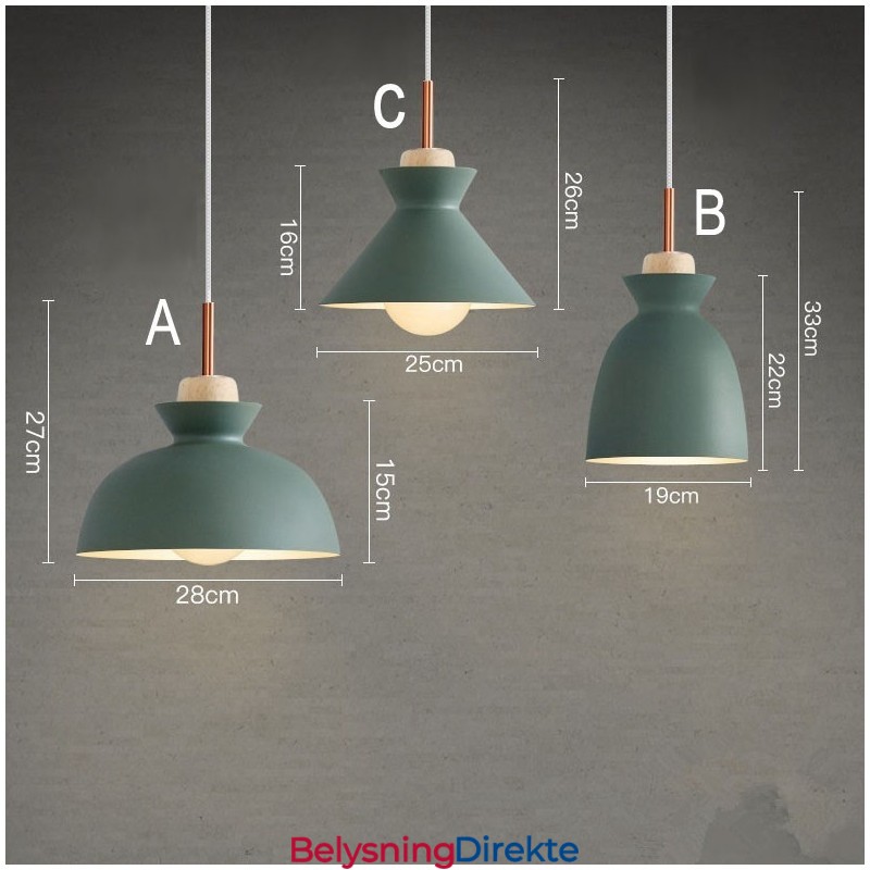 Moderne Og Moderne Metall Pendellampe I Flere Farger