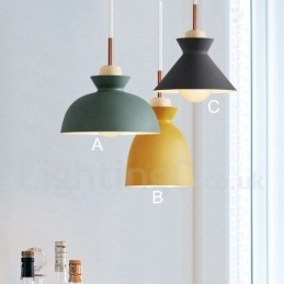 Moderne Og Moderne Metall Pendellampe I Flere Farger
