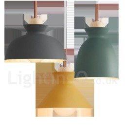 Moderne Og Moderne Metall Pendellampe I Flere Farger