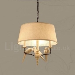 Rustikk Vintage Pendellampe Med 3 Lys