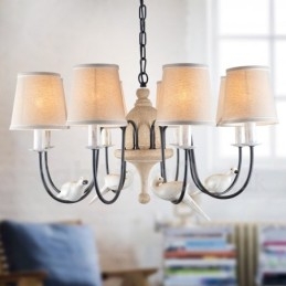 Rustikk Vintage Pendellampe Med 8 Lys