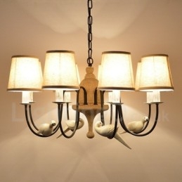 Rustikk Vintage Pendellampe Med 8 Lys