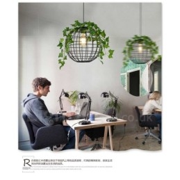 Landlig Vintage Globeformet Pendellampe