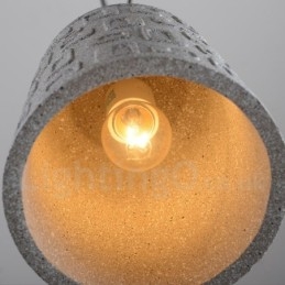 Retro Vintage Betong Pendellampe Med 1 Lys