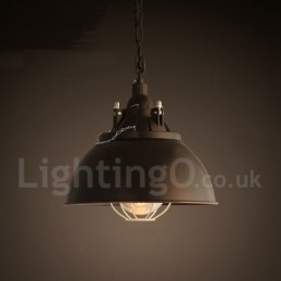Retro Vintage Metall Pendellampe Med 1 Lys