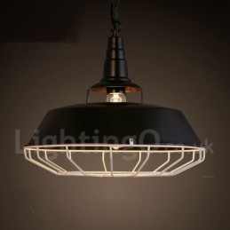 Retro Vintage Metall Pendellampe Med 1 Lys