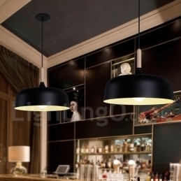 Moderne, Moderne, Tre- Og Metallpendellampe