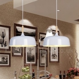 Moderne, Moderne, Tre- Og Metallpendellampe