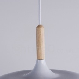 Moderne, Moderne, Tre- Og Metallpendellampe