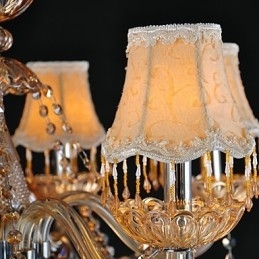 Lysekrone I Krystall, Tradisjonell, Klassisk, Glass, 6 Lys