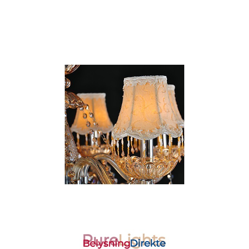 Lysekrone I Krystall, Tradisjonell, Klassisk, Glass, 6 Lys