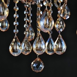 Lysekrone I Krystall, Tradisjonell, Klassisk, Glass, 6 Lys