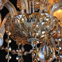 Lysekrone I Krystall, Tradisjonell, Klassisk, Glass, 6 Lys