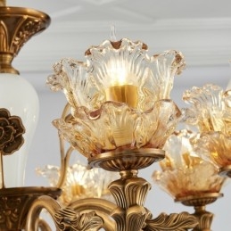 6 Lys Tradisjonell Klassisk Integrert Metalllysekrone