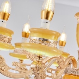 6 Lys Tradisjonell Klassisk Integrert Metall Luksuslysekrone