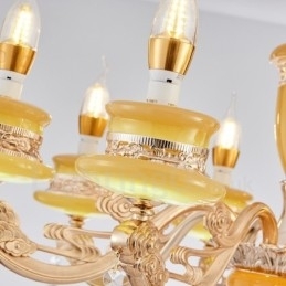 15-Lys Tradisjonell Klassisk Integrert Metalllysekrone