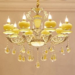 8-Lys Tradisjonell Klassisk Integrert Metalllysekrone