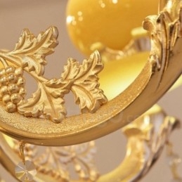 8-Lys Tradisjonell Klassisk Integrert Metalllysekrone