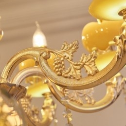 15-Lys Tradisjonell Klassisk Integrert Metalllysekrone