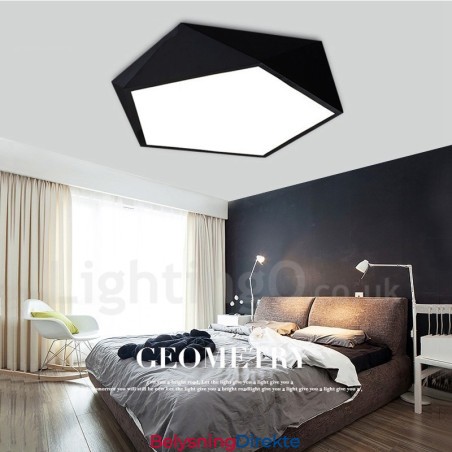 Moderne Samtids Integrert Integrert Metall Innfelt Lampe