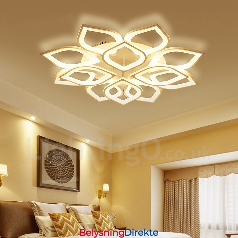 12-Lys Moderne, Samtidskunst Integrert Innfelt Lampe