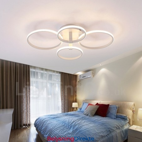 4-Lys Moderne Samtidskunst Integrert Metall Innfelt Lampe