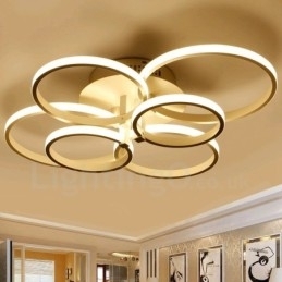 6 Lys Moderne Samtidskunst Integrert Metall Innfelt Lampe