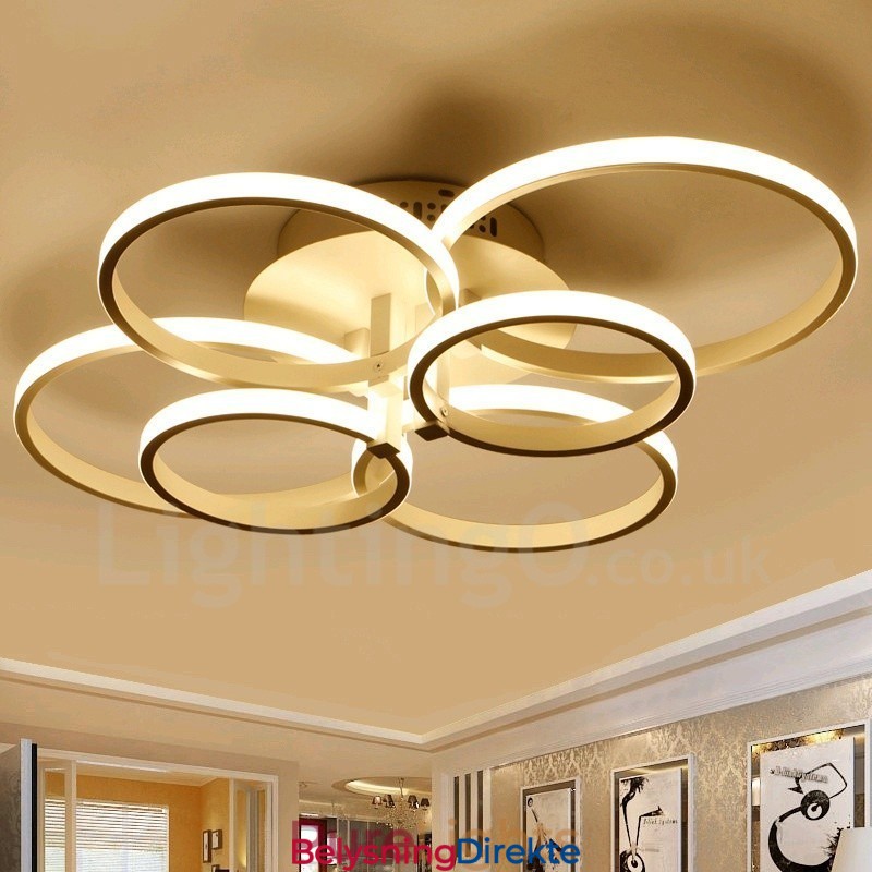 6 Lys Moderne Samtidskunst Integrert Metall Innfelt Lampe