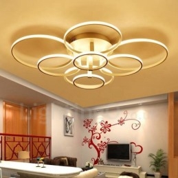8 Lys Moderne Samtidskunst Integrert Metall Innfelt Lampe