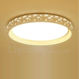 Moderne Samtids Integrert Integrert Metall Innfelt Lampe