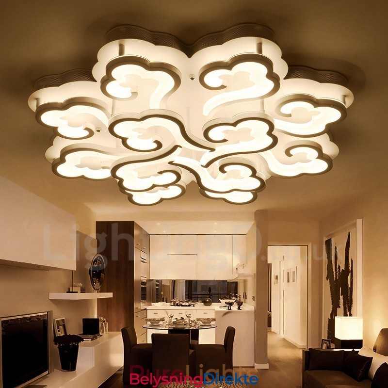 12-Lys Moderne, Samtidskunst Integrert Innfelt Lampe