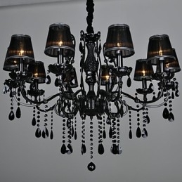 Lysekrone Krystall Moderne Samtids Krystall 10 Lys Metall