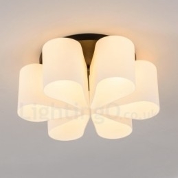 Integrert Innfelt Lampe I Rustikt Hyttestil Med 6 Lys